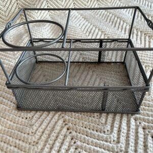 Gray Metal Mesh Organizer
